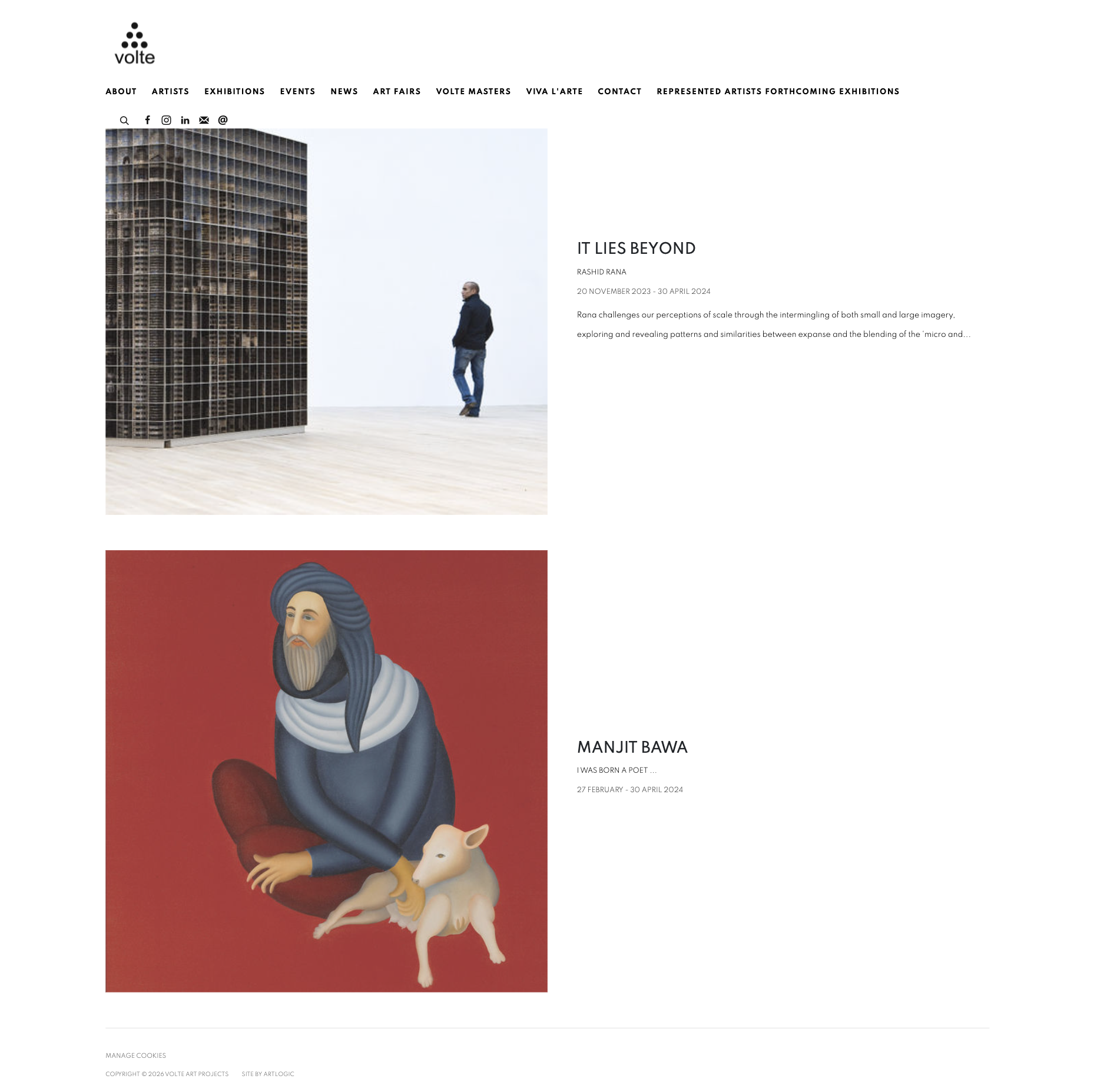 Volte Arts website